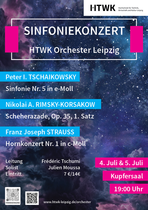 Konzert des HTWK Orchesters zum Semesterabschluss Konzert des HTWK Orchesters zum Semesterabschluss